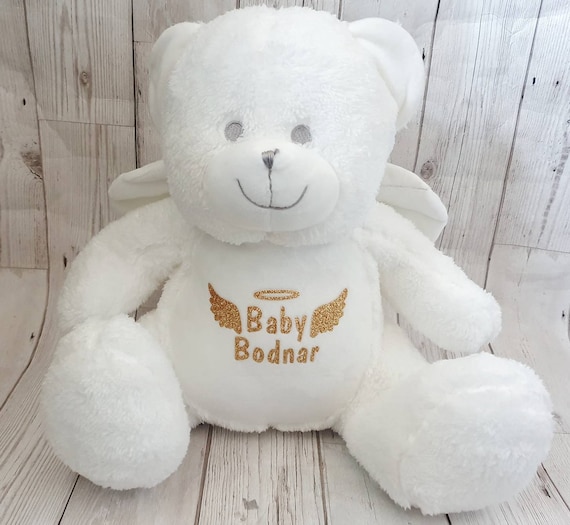 Osos Personalizados Recuerdos Peluches 40cm Bautizo Baby