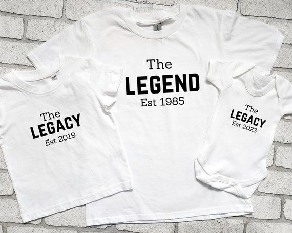 Legend Legacy Shirt Matching Father Son Gift Legend Legacy Shirt Matching Father Son Gift
