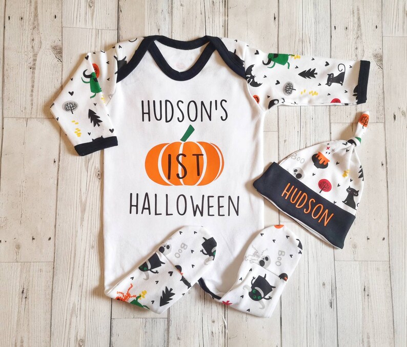my first halloween sleepsuit