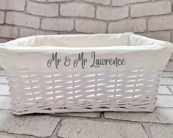 Wicker baby sale hamper