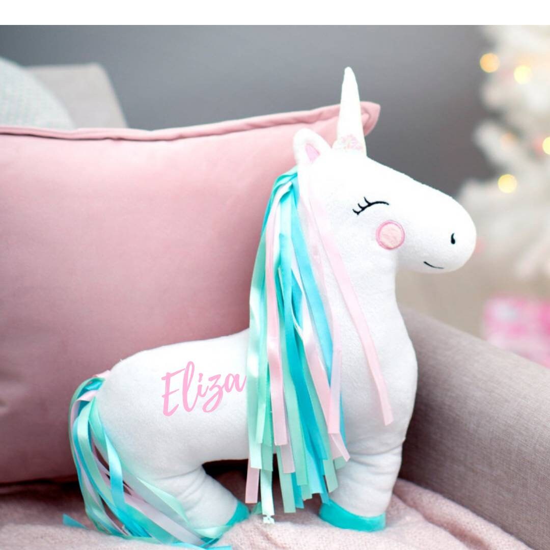 Personalised Unicorn Cushion Girls Bedroom Decor Theme