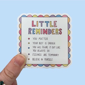 Little reminders magnets | Mental health | Recovery | Positivity  | therapist Gift | quote magnet