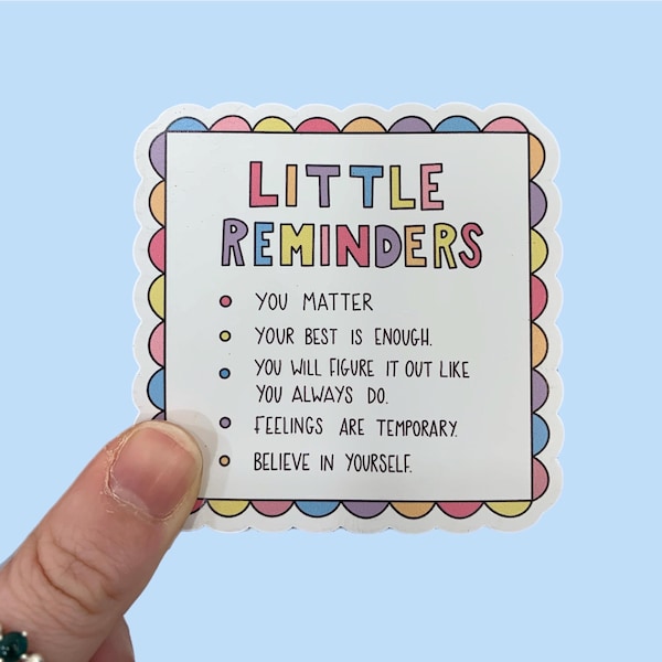 Little reminders magnets | Mental health | Recovery | Positivity  | therapist Gift | quote magnet