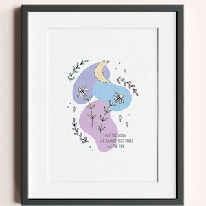 Whole art prints | mental health positivity quote recovery