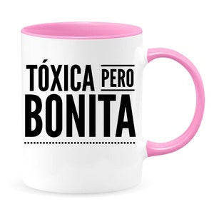 Toxica pero Bonita koffiemok, grappig cadeau voor haar, Novia Toxica, Esposa Toxica, cadeaus voor haar in het Spaans, cadeau voor vriendin, cadeau voor vrouw