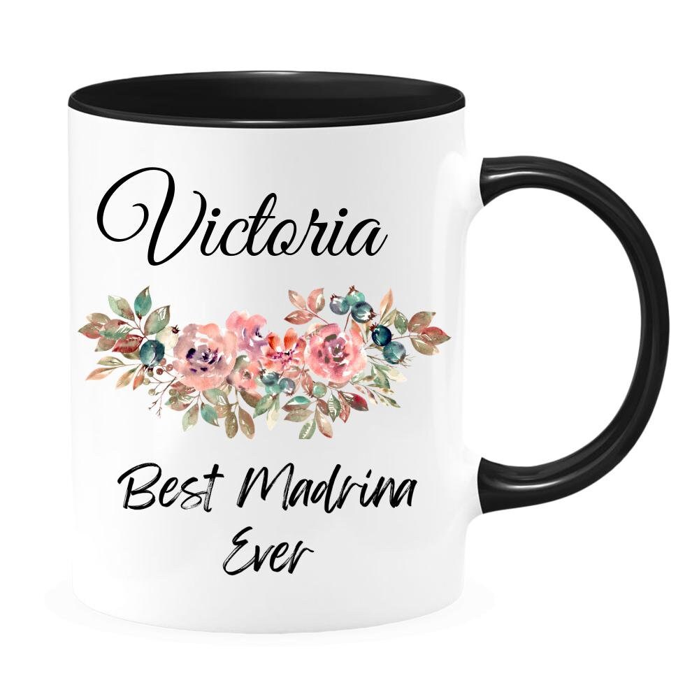 Quieres ser mi Madrina de Bautizo Ceramic Mug 11oz | Will you be my  Godmother in Spanish | Spanish Godmother Gift, White