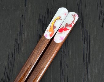 Koi Holz Essstäbchen: Japanische Sushi-Stäbchen