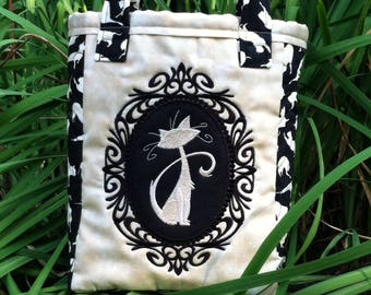 Cat Cameo Tiny Tote