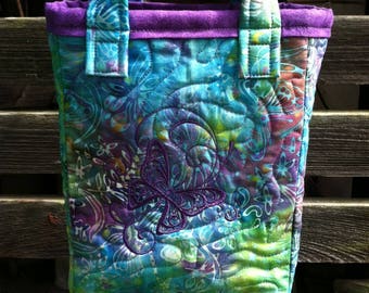 Batik Butterflies Tiny Tote