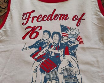 Freedom of 76 Ween the People Ringer Tank Top Ween Boognish