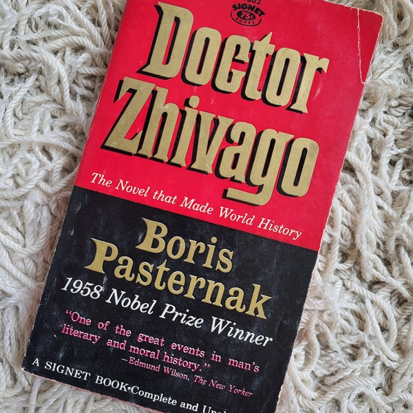 Doctor Zhivago Boris Pasternak Signet Vintage Paperback Mass Market Translated by Max Hayward Manya Harari Russian Literature 1st Printing!