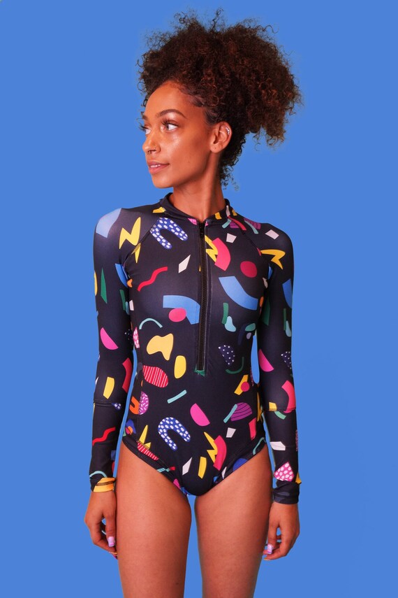 Abstrakt Zippy Bodysuit