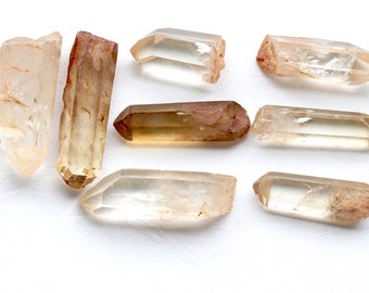 8 natuurlijke Citrien punten, BULK SALE, zeldzame onbehandelde stenen,