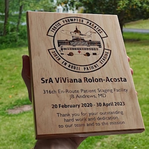 PERSONALIZED - Award - Graduation - Going Away Gift - Military - PCS - Medical - Retirement - Wooden Sign