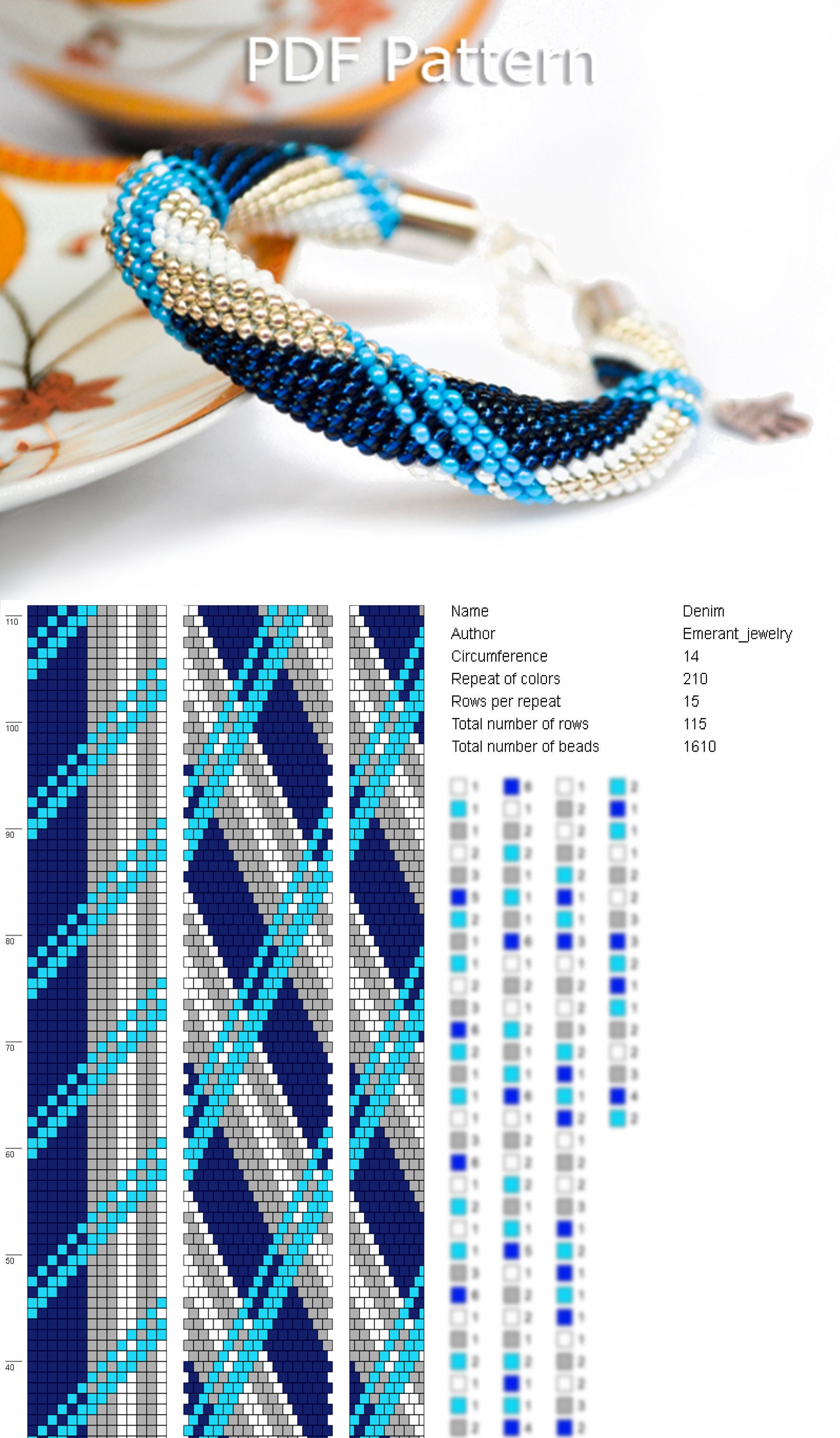 Bead bracelet tutorial Seed Bead Tutorial Bead crochet pattern for