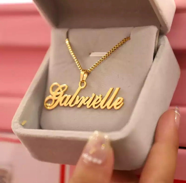 Name Necklace Personalized Name Plate 