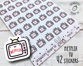 42 Netflix TV Cute Planner Stickers SSC1045