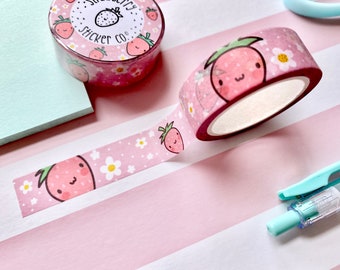 Juicy Pastel Cute Strawberries Washi Tape - JUICY SSC15013