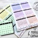 6 Months Pastel 1.5' Calendars SSC3016 Bullet Journal Planner Stickers 
