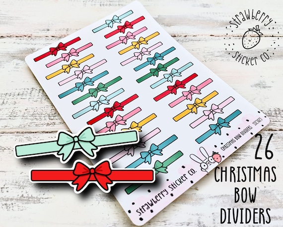 Christmas Bow Stickers