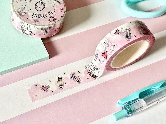 Planner Time Pink Pastel Cute Washi Tape - PLANNER TIME SSC15005