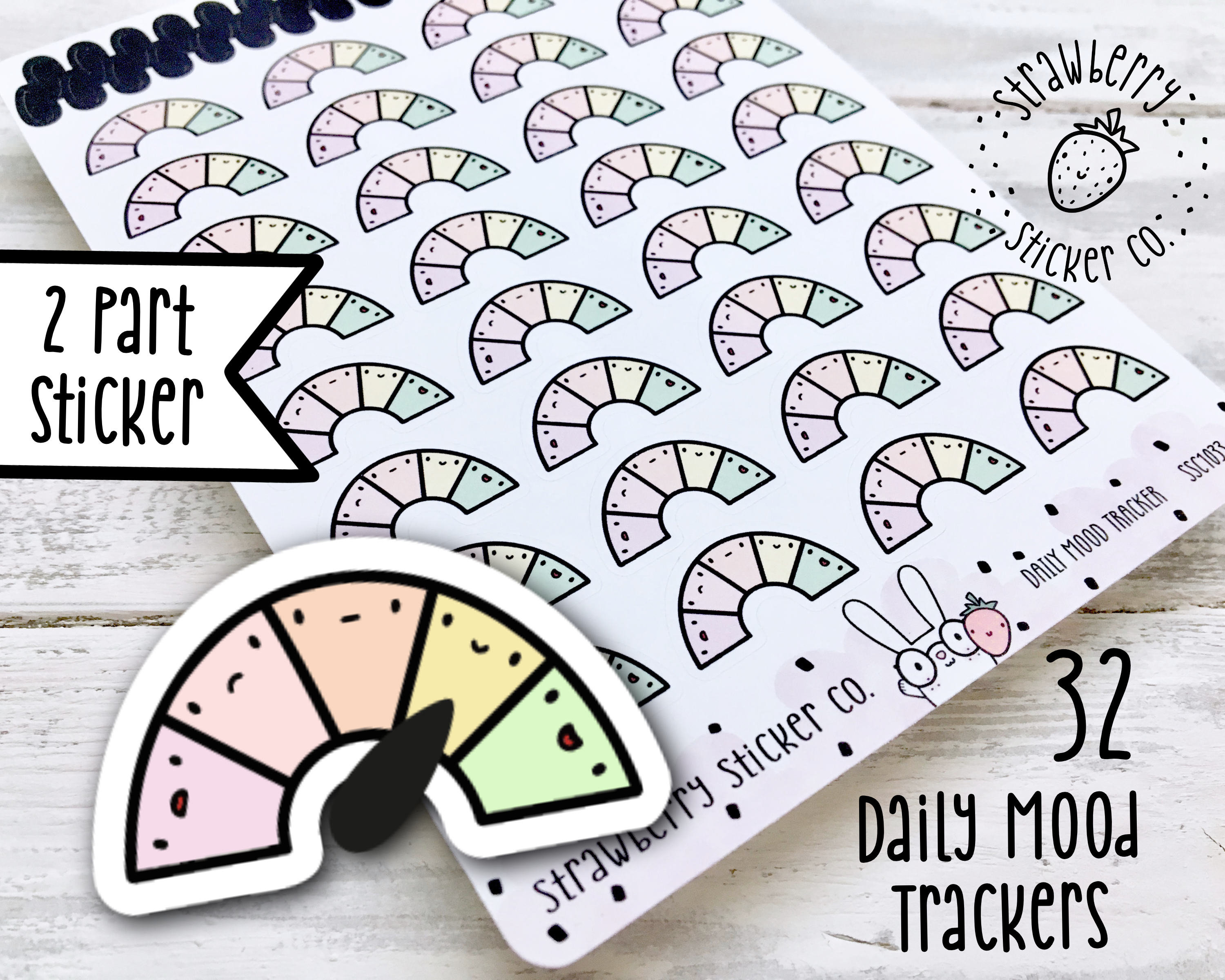 TOONYOS Cute Stickers for Journaling,Planner Sticker,Bullet