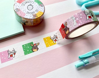 Christmas Candy Foiled Pastel Washi Tape - CHRISTMAS CANDY SSC15017