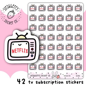 42 Nette TV Planer Sticker SSC1045