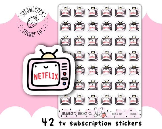 42 Netflix TV Cute Planner Stickers SSC1045