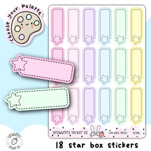 18 stickers inscriptibles pour agenda étoile SSC3046