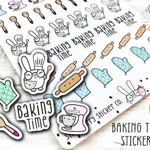 44 Baking Time Mix Cute Kawaii Planner Stickers SSC0028