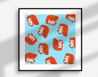 The Fifth Element poster [Art] art print, illustration, wall decor, digital, / The Fifth Element art / poster wall art / multipass /ornament