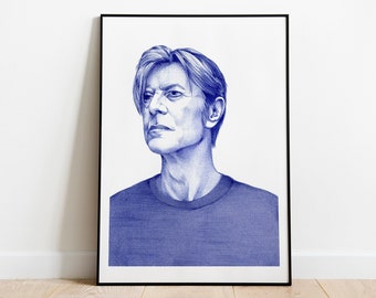 David Bowie poster [David Bowie print] art print, illustration, wall decor, digital, / David Bowie / poster wall art