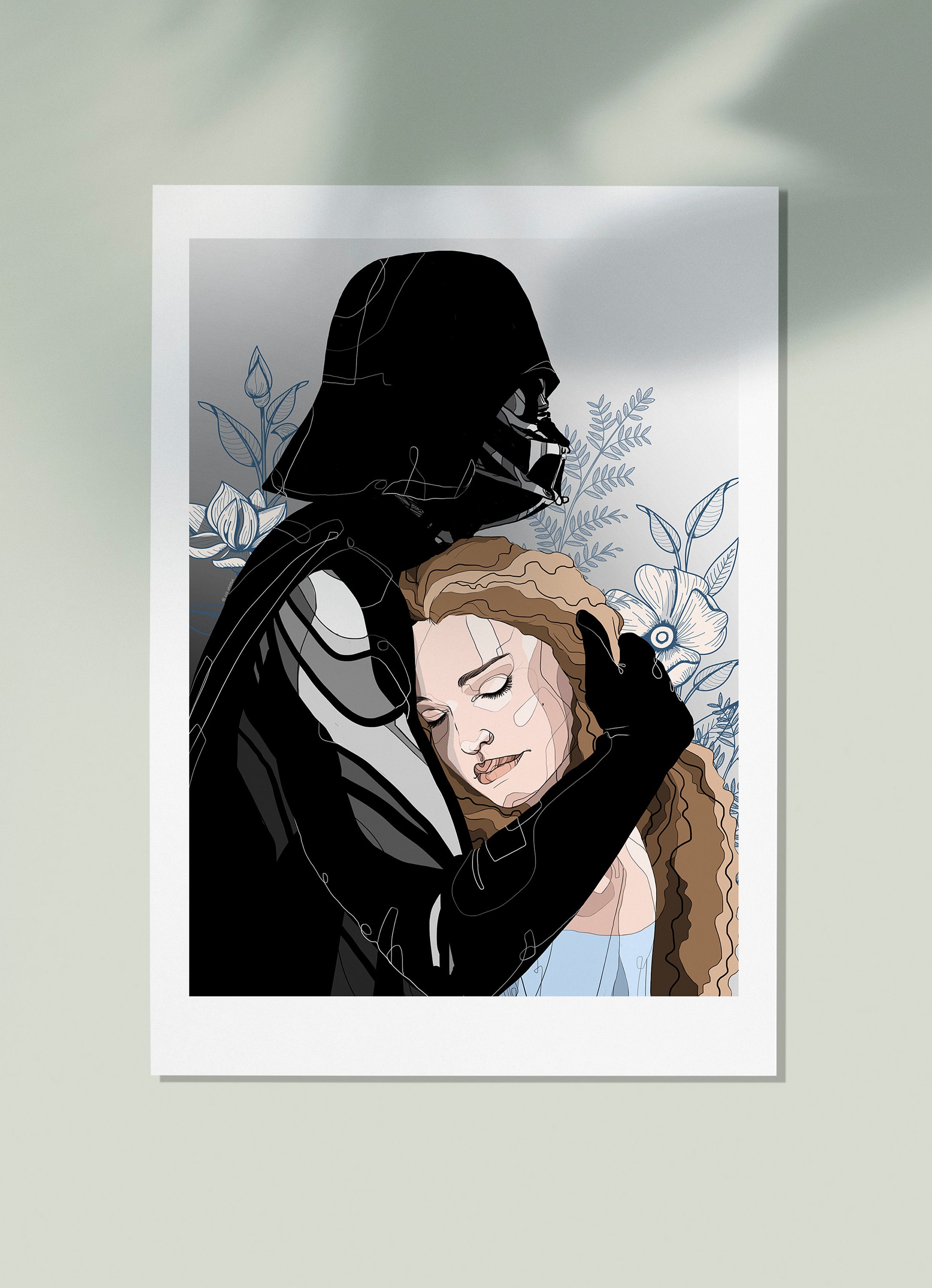 SWCJ ダースベイダー パドメ バッジ アートポスター SWCJ ダース