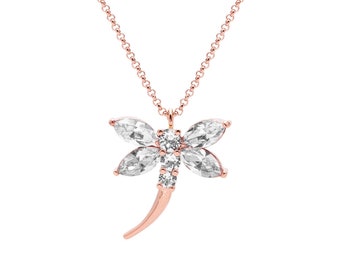 Aura "Dragonfly" 18k Rose Gold Plated