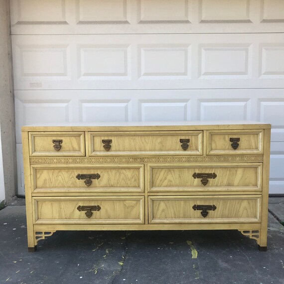 Customize Me Vintage Shangri La Dresser By Dixie With Brass Etsy