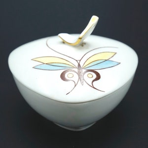 Vintage 1950&#39;s jewellery box, ceramic trinket box, jewelry box, jewellery dish, jewellery storage, trinket dish, ring dish, earring box