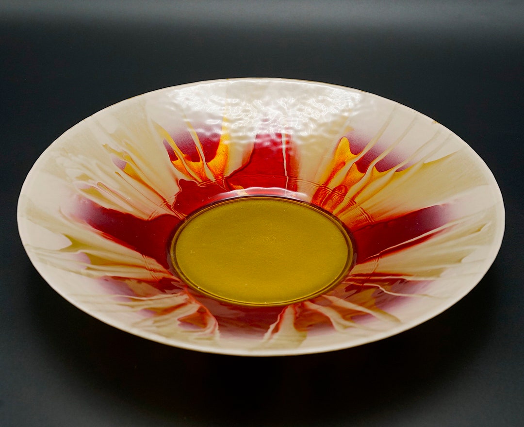 Bol Plat En Verre Vintage Glcoloc USA – Punch Bowl Transparent (occasion)