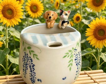 Tazas personalizadas con retratos de mascotas, tazas de viaje hechas a mano, regalos para el Día de la Madre, regalos para amantes de las mascotas.