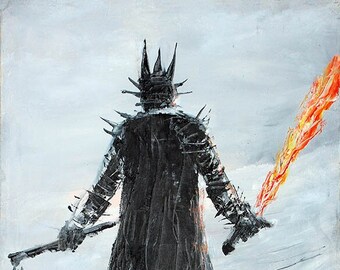Witch-king of Angmar Print - Lord of the Rings Canvas Art - LOTR GIFT - LOTR Painting