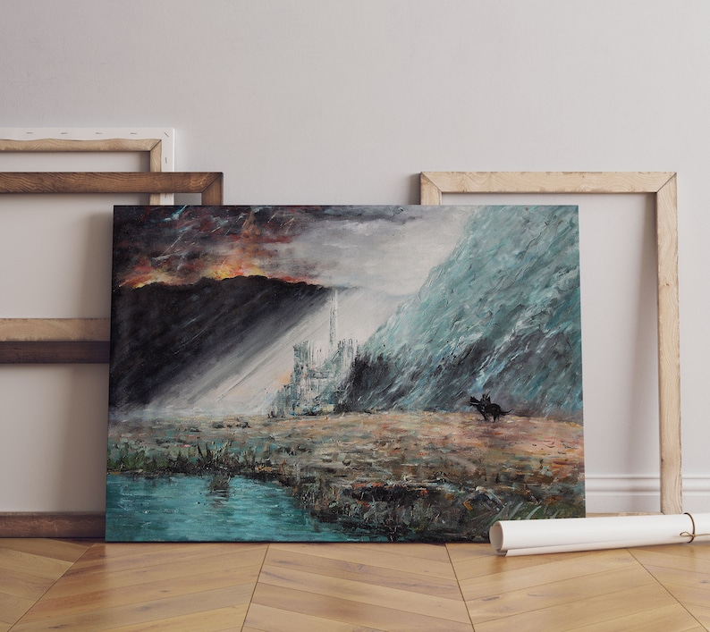 Lord of the Rings Canvas Print, LOTR Wall Art, Gondor Print, Tolkien