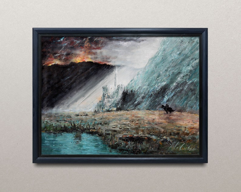 Lord of the Rings Canvas Print, LOTR Wall Art, Gondor Print, Tolkien