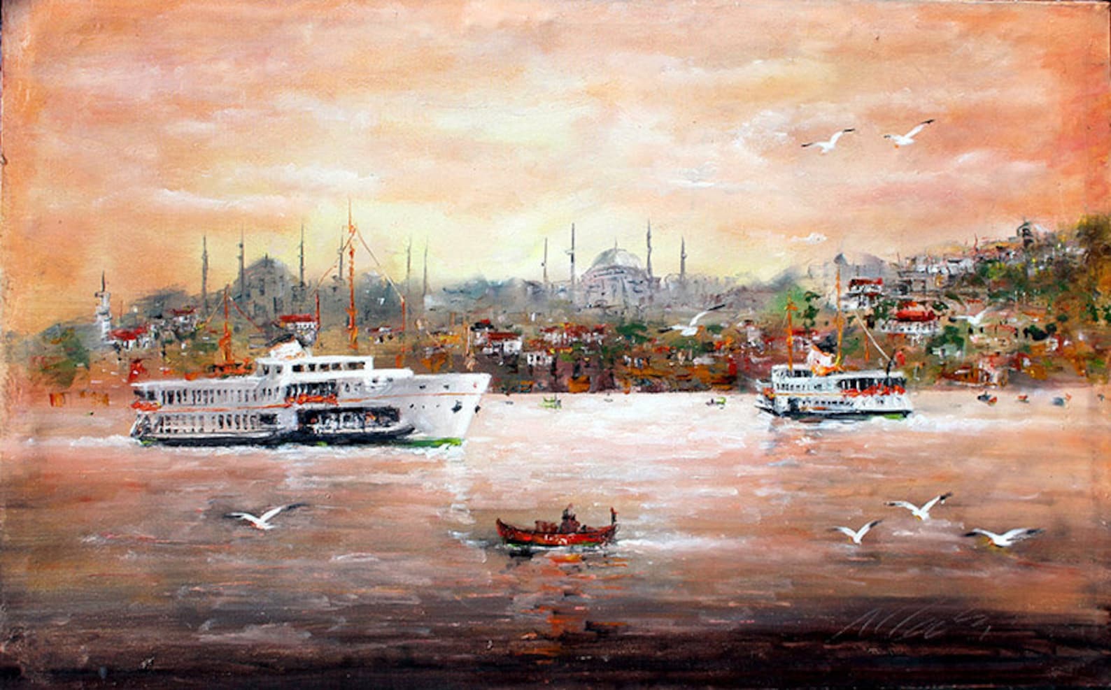 Istanbul Art Print Turkey Wall Art Istanbul Landscape Etsy