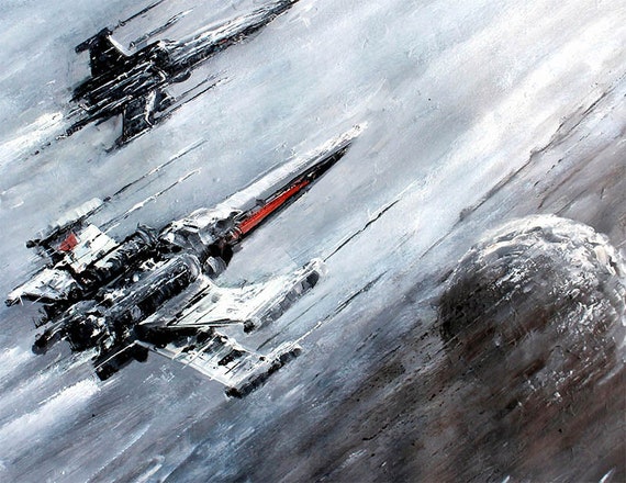 Star Wars X Wing Wall Art, X Wing Fighter Canvas, X Wing