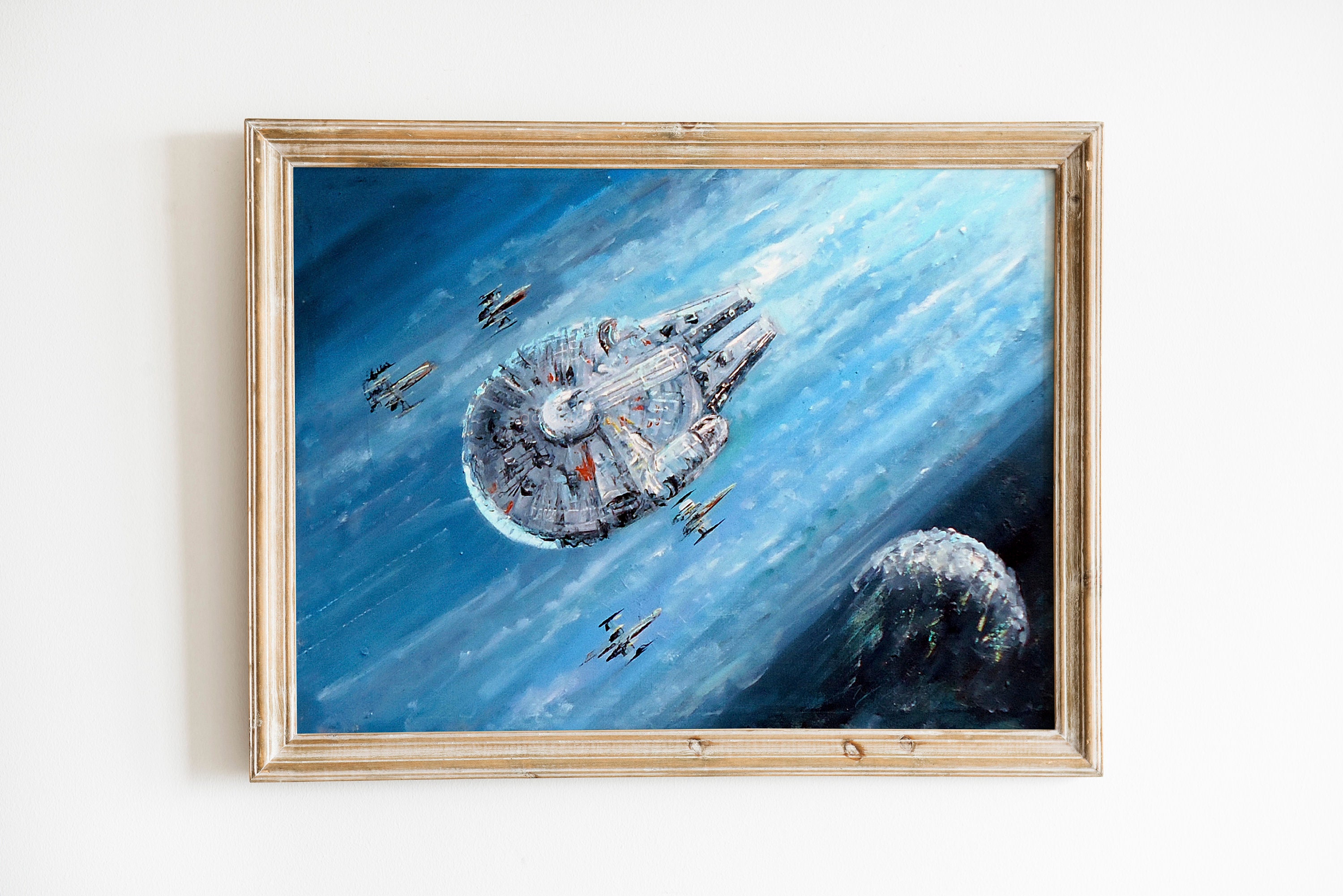 ミレニアム・ファルコンのキャンバスプリント、スター・ウォーズのX