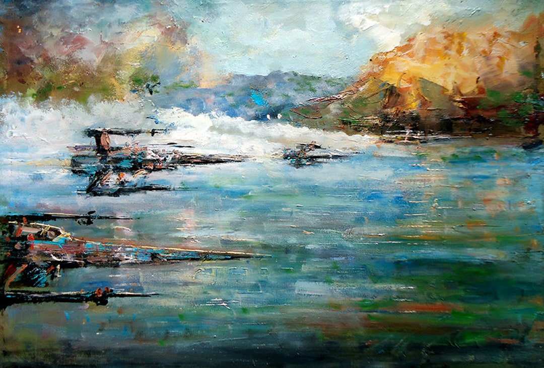 Xwing Fighter Poster Star Wars Canvas Print Star Wars Wall Etsy