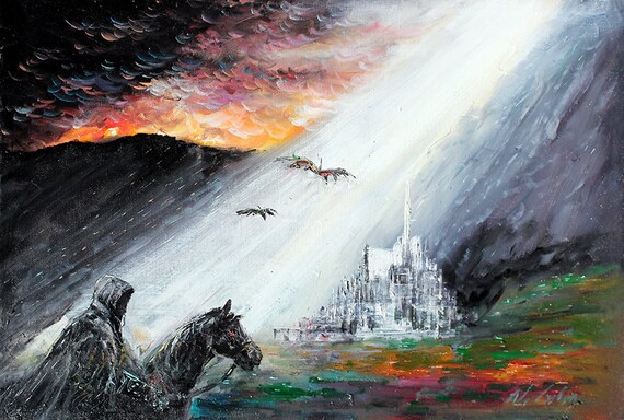 Minas Tirith Gondor artwork - view more Lord of the Rings paintings