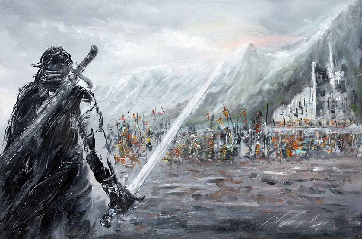 Minas Tirith Art Print. Gondor Wall Art. Poster Print 3 Sizes. LOTR Fan  Art. Tolkien Fantasy Art Print. -  Israel