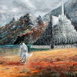 Landscape Minas Tirith City Artwork Lord of the Ring Minas 