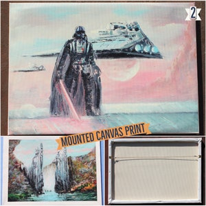 X-Wing Starfighter Canvas Print, Star Wars Themed Art, Star Wars Wall Art, Star Wars Print, Star Wars Fan Art, X-Wing Fighters Print image 4